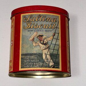 1992 NABISCO SALTINA SAILOR BOY TIN